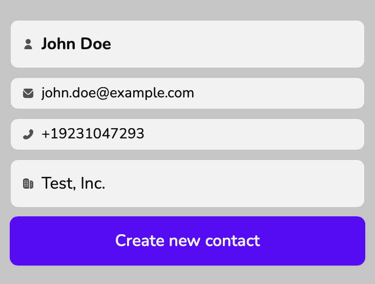 Screenshot of assigning contact to existing Pipedrive organization
